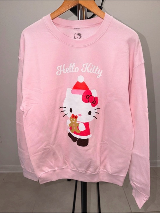 Hello Kitty Sweaters - Hello Kitty Pink Holiday Crewneck Sweatshirt